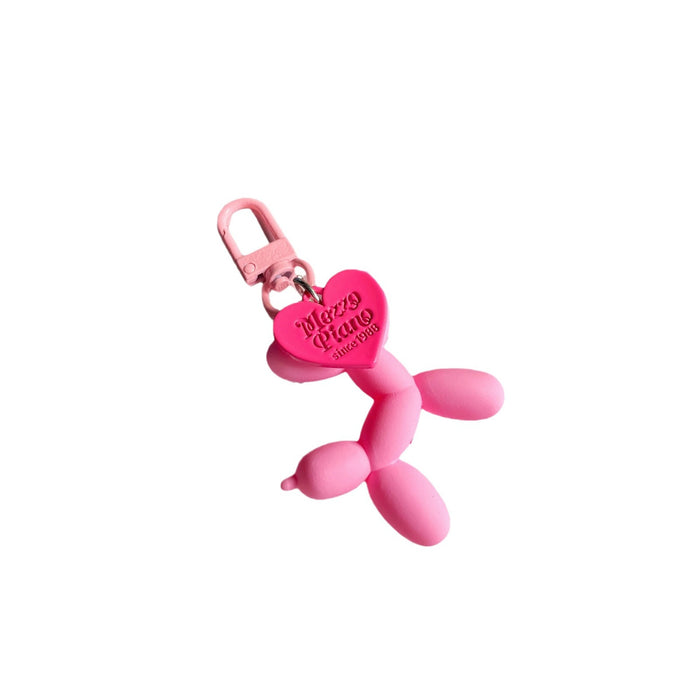 Wholesale Colorful heart-shaped balloon keychain, cartoon keychain, personalized gift, backpack decoration