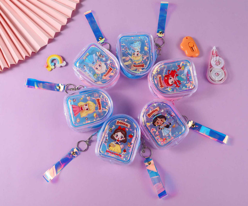 Wholesale 10pcs Cartoon Transparent Quicksand Coin Purse Wallet