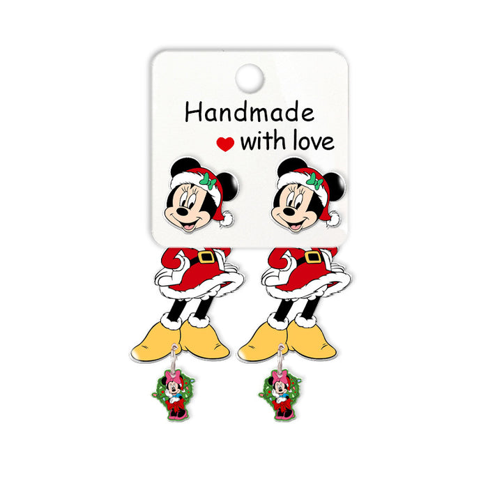 Wholesale Cartoon Christmas Acrylic Earrings JDC-ES-XiangL057