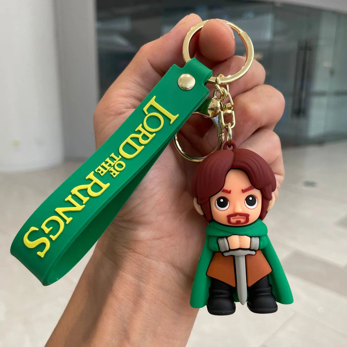 Wholesale 3pcs Silicone Cartoon Keychain Bag Charm