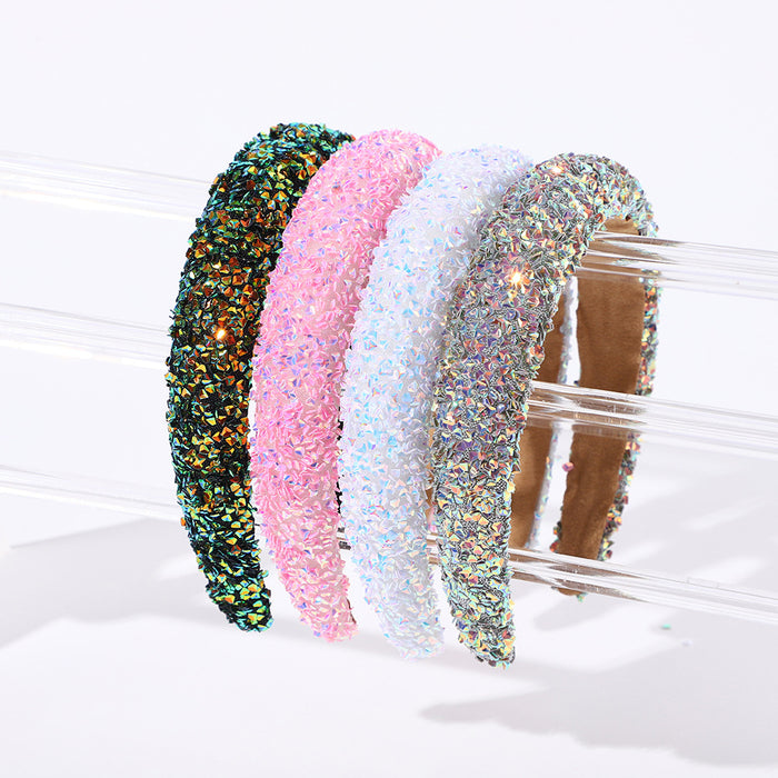 Wholesale Amazon' s Hottest Baby' s Breath Full of Sparkling Diamond Headbands with The star-shaped diamond headband is elegant and versatile,  showing a high-end feeling headband hair accessory