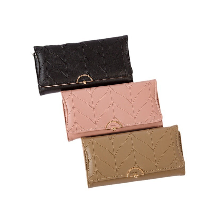 Wholesale Simple Folding Long Wallet JDC-WT-QT021