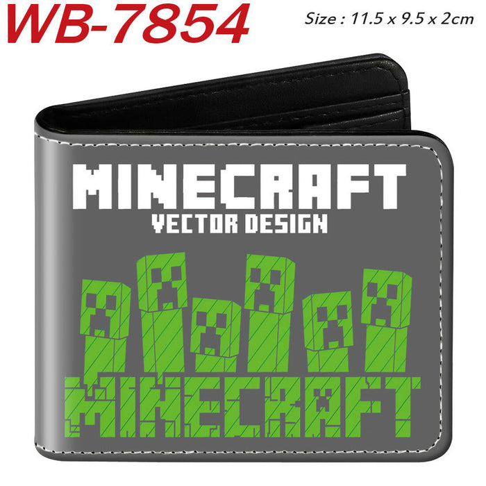 Wholesale PU Leather Large Capacity Short Folding Wallet HD Anime Print Coin Purse For Students Trendy Gift