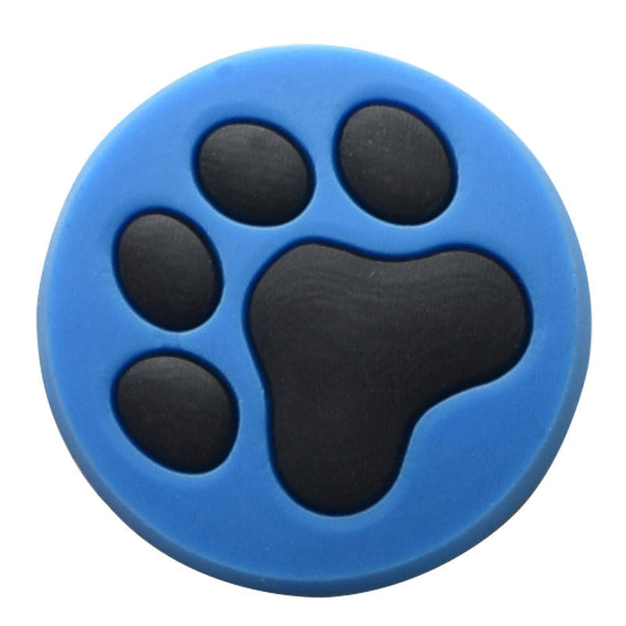 Wholesale 100 PCS PVC Cartoon Paw Print DIY Shoe Buckle JDC-SC-RYY008