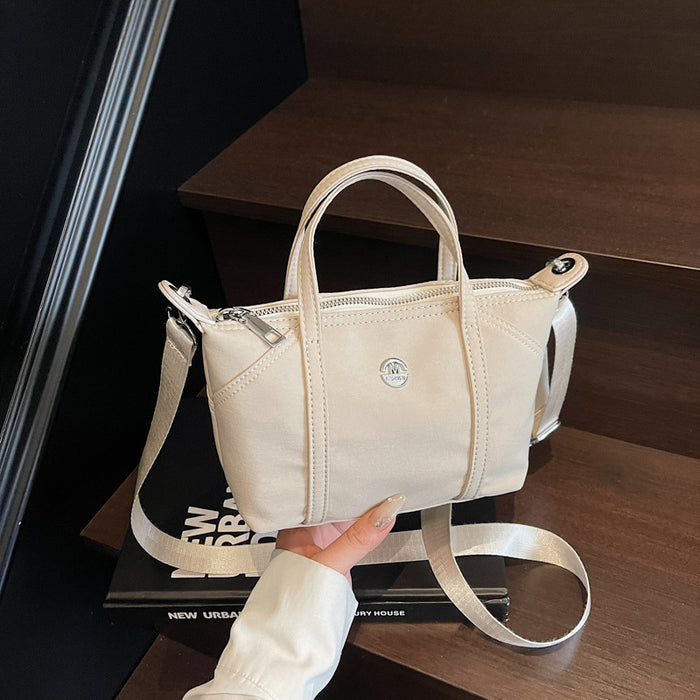 Wholesale Pure Color Dumpling Bag Nylon Canvas Bag Casual Shoulder Bag