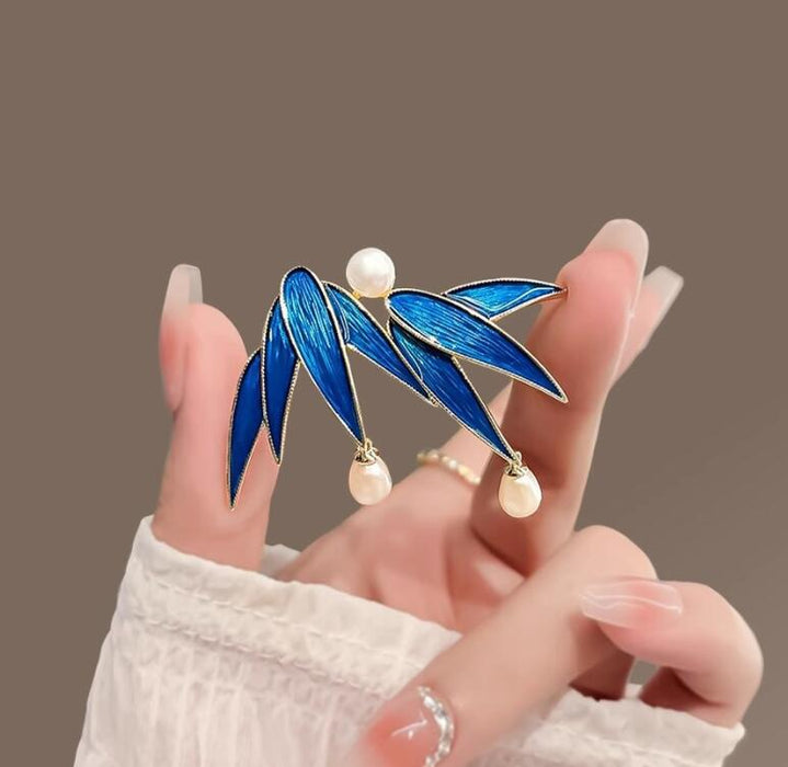 Wholesale Elegant pearl brooch, high-end outerwear, chest flower accessories, vintage and versatile, collar fixed