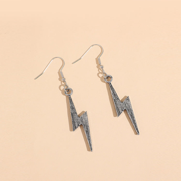 Wholesale Earring Alloy Creative Luminous Lightning Shape JDC-ES-Saip092