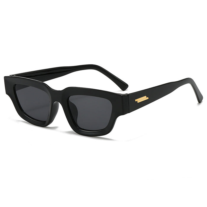 Wholesale New Transparent Small Box Sunglasses Trendy Personalized Sunglasses Retro Brown Sunglasses Wearing Sunglasses