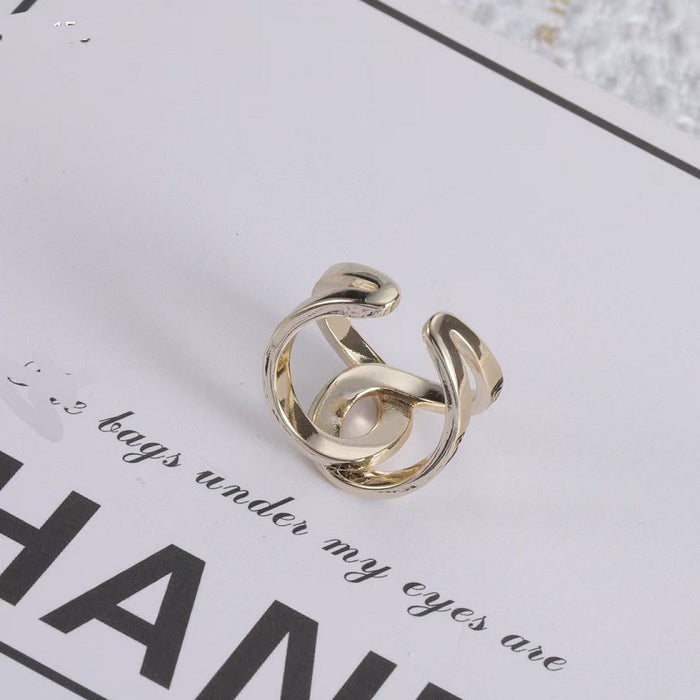 Wholesale Adjustable open ring high-end brass material ring