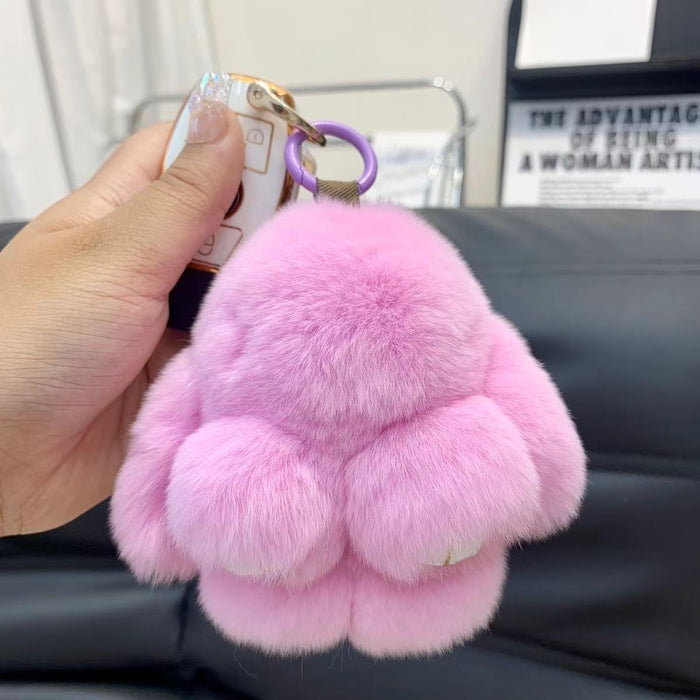 Wholesale  Fur Plush  Key Chain Pendant Plush Doll Bunny Bag Pendant Plush Doll