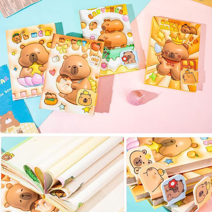 Wholesale KPOP themed cute cartoon notebook with magnetic closure and colorful pages