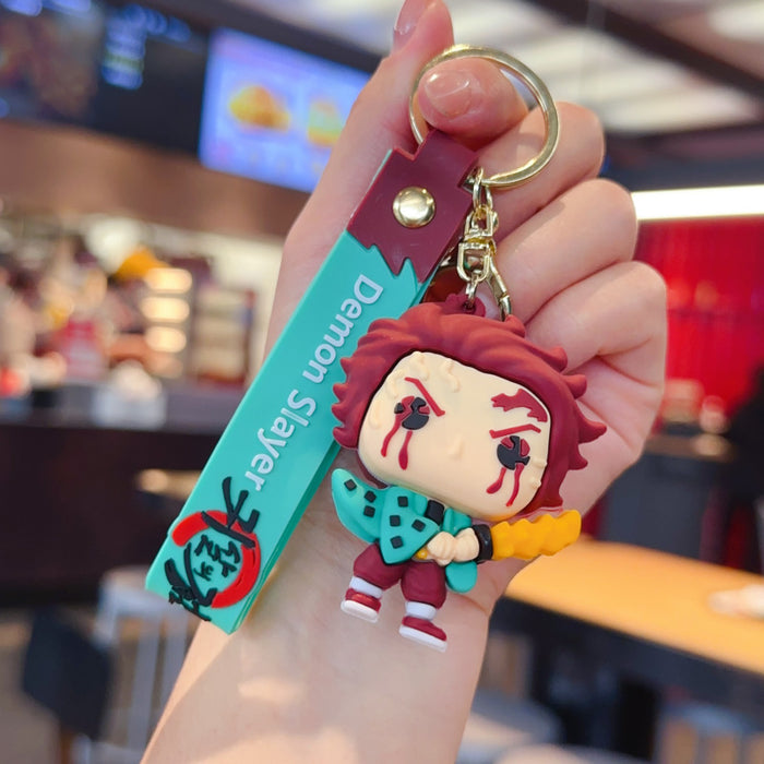 Wholesale Cute PVC cartoon anime keychain