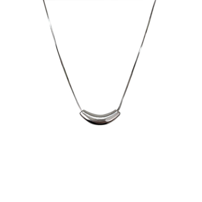 Wholesale Pure silver necklace for women, high-end niche design, cool style, versatile, irregular necklace
