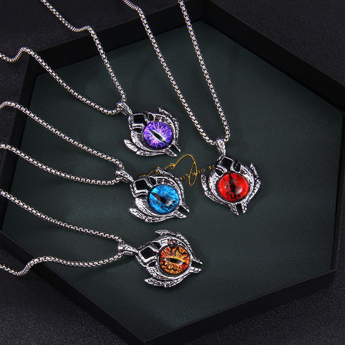 Wholesale Alloy Türkiye Devil's Eye Pendant Necklace JDC-NE-GangM003