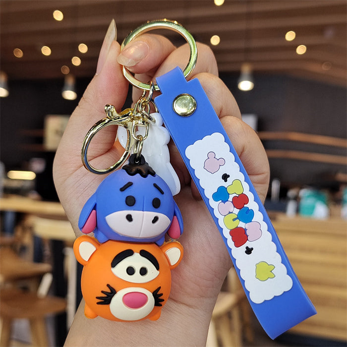 Wholesale Cartoon Silicone Doll Keychain JDC-KC-ZhuoRan025