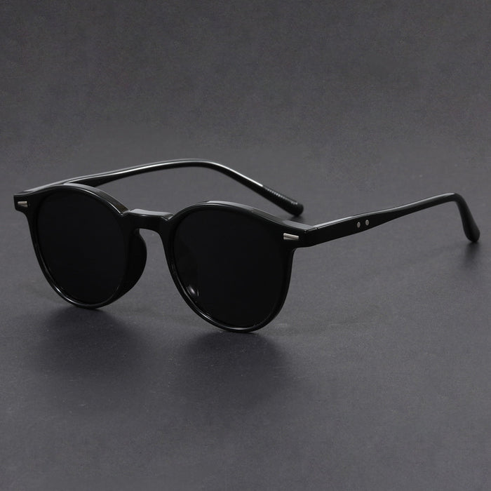 Wholesale ultra-light sunglasses round frame anti-ultraviolet sunglasses