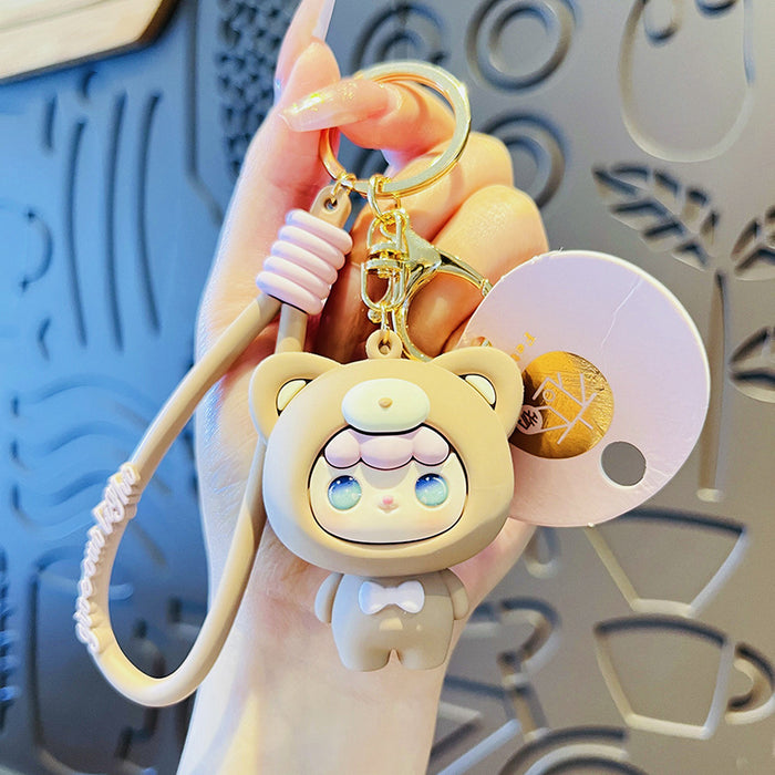 Wholesale Cute car keychain, exquisite doll bag, pendant gift