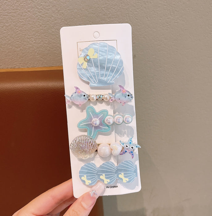 Wholesale Children' s Starfish Shell Duckbill Clip Children' s Hair Clips