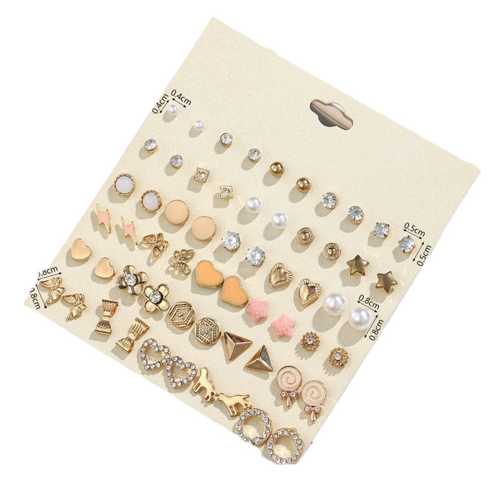 Wholesale Multiple Pairs of Bow Flowers Earrings