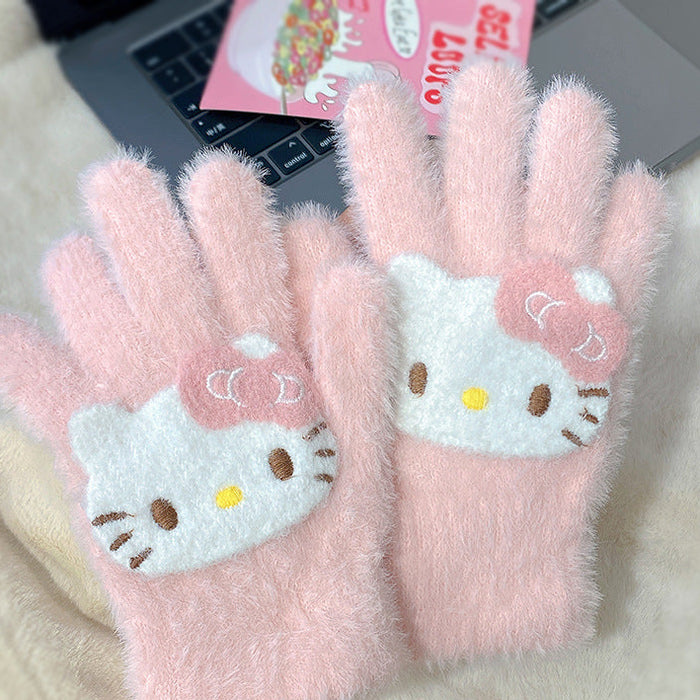 Wholesale Winter  Riding Warm Touch Screen Cold-proof  Plush Cute Gloves