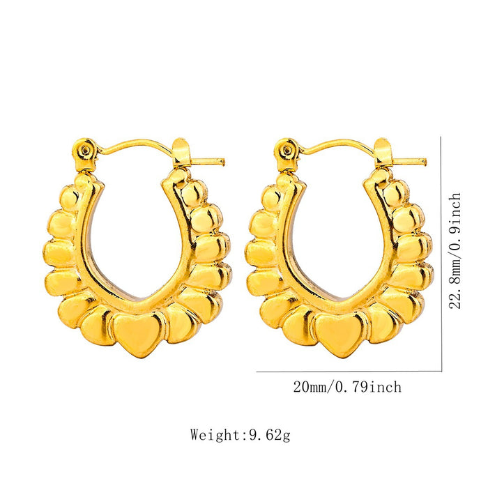 Wholesale Stainless Steel Geometric Earrings Earrings