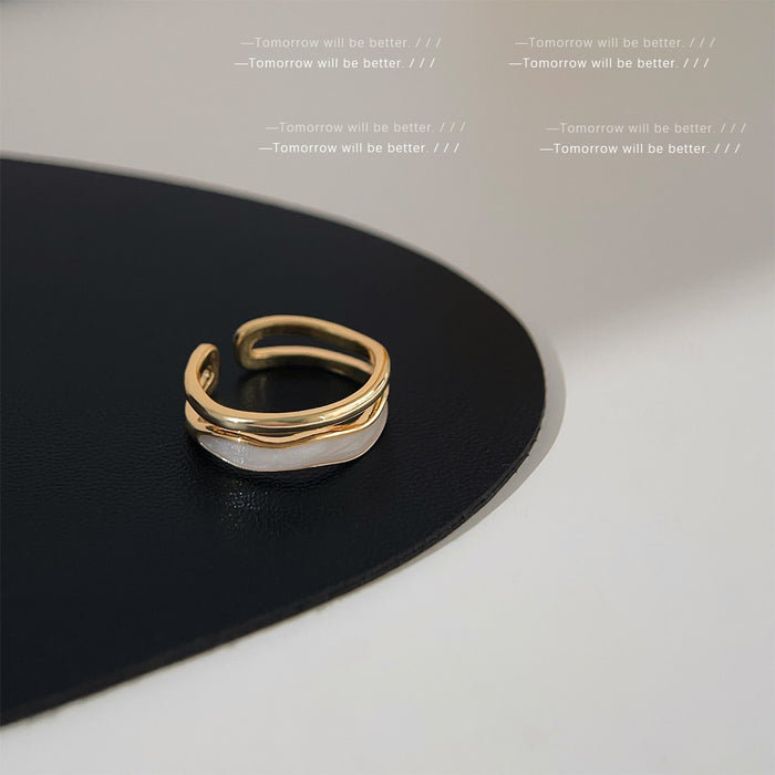 Wholesale Vintage fashion ring with niche design and adjustable opening for personality