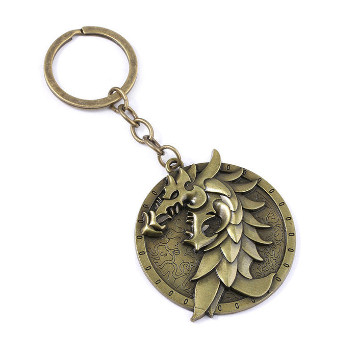 Wholesale Lion Eagle Gold Alloy Keychain JDC-KC-YouM008