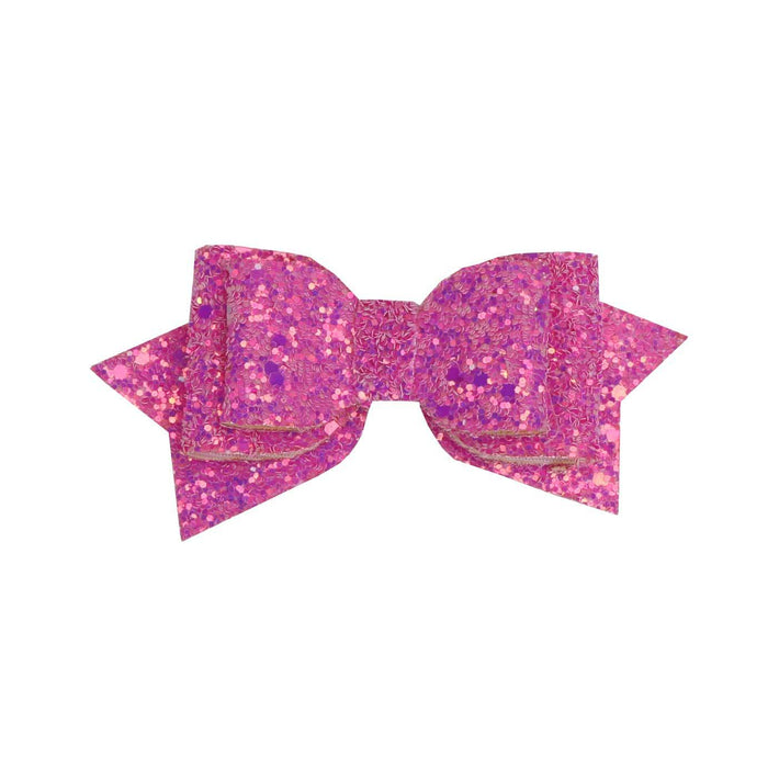 Wholesale Children's Christmas Glitter Fabric Bow Hairpin JDC-HC-Bais003