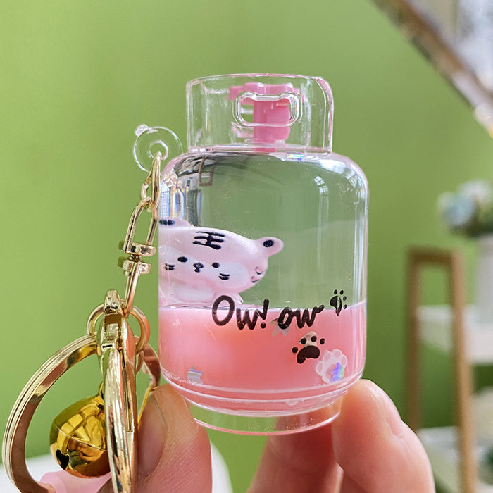 Wholesale Acrylic Animal Quicksand Keychain JDC-KC-YanG059