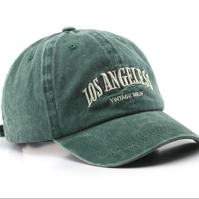 Wholesale Washed Cotton Soft Top Embroidered Men's and Women's Baseball Caps Outdoor American Denim Vintage Hats