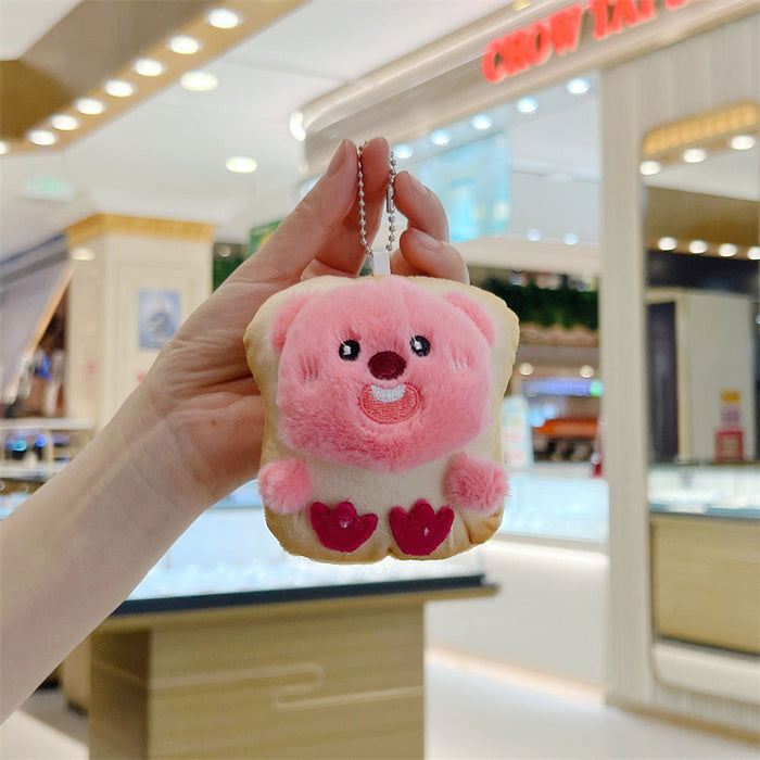 Wholesale  Cute Beaver Pendant Plush Toy Doll  Bag Pendant Keychain