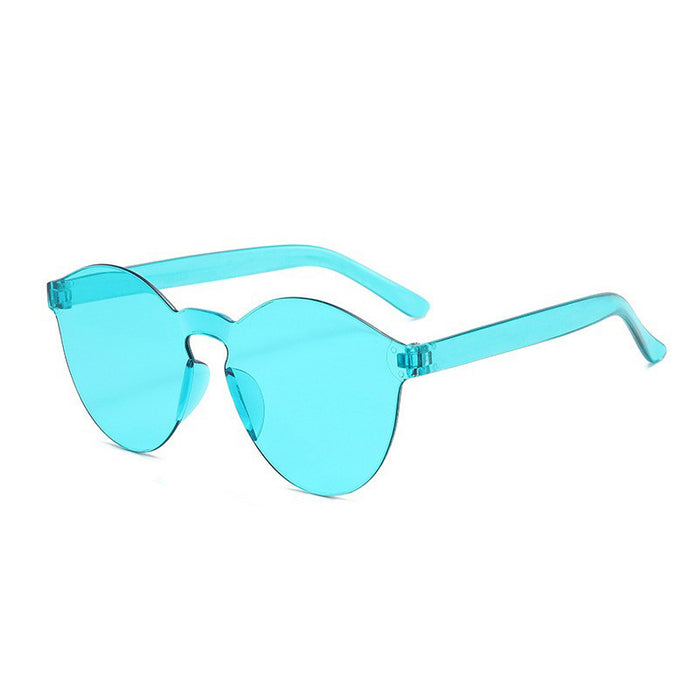 Wholesale Glasses Fashion Sunglasses Transparent Integrated Frameless Sunglasses