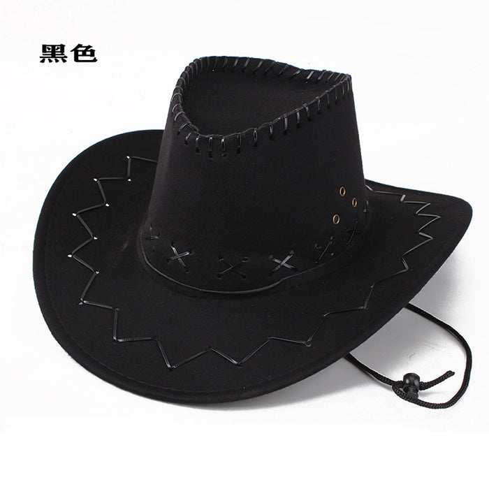 Wholesale Western Cowboy Knight Hat Mongolian Grassland Hat Men's and Women's Wide Brim Sun Hat Summer Hat Outdoor Mountaineering Hat JDC-FH-DG002