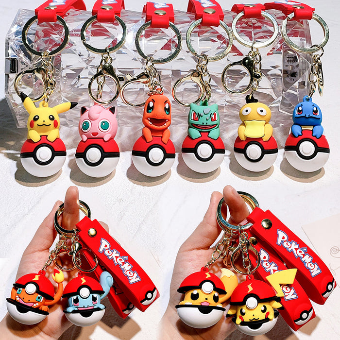 Wholesale Cartoon Silicone Doll Keychain JDC-KC-QiChao017