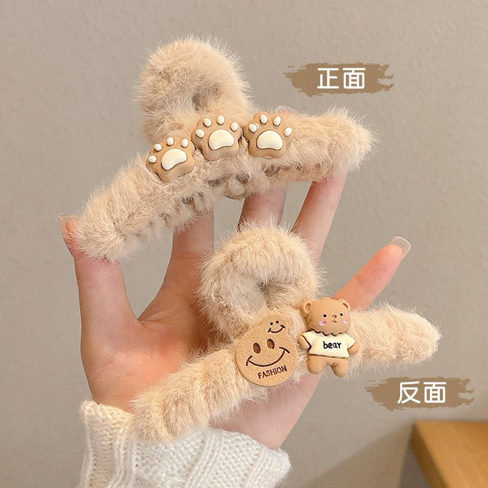 Wholesale Plush Cute Cartoon Large Hair Clips JDC-HC-Zhongx001