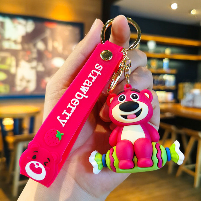 Wholesale Cartoon Silicone Doll Keychain JDC-KC-Tingm278