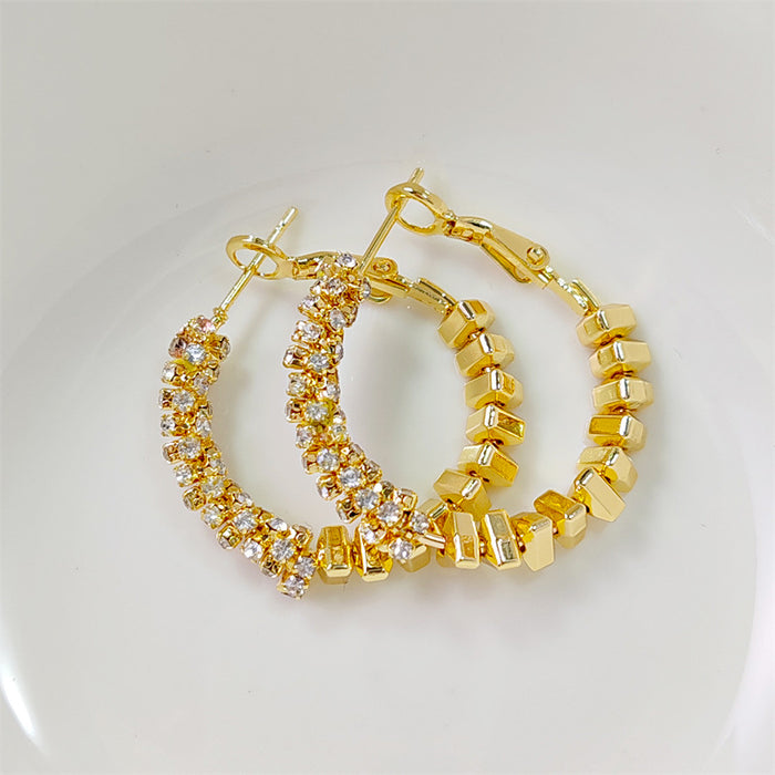 Wholesale Silver Needle Zircon Broken Silver Earrings, Fashionable and High End Earrings, Small and Versatile Design Earrings, Wholesale