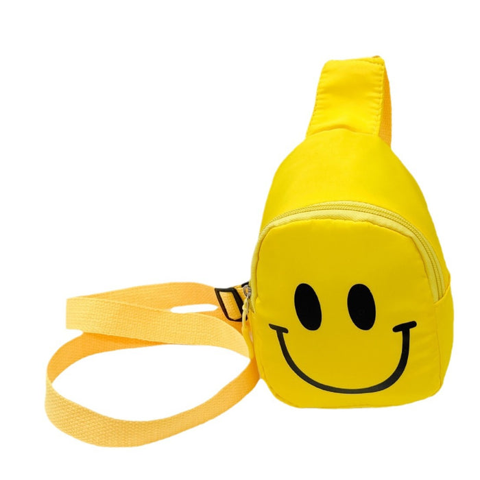 Wholesale Children's Bag Smiley Face Crossbody Bag Boys' Chest Bag Kindergarten Baby Girls' Backpack