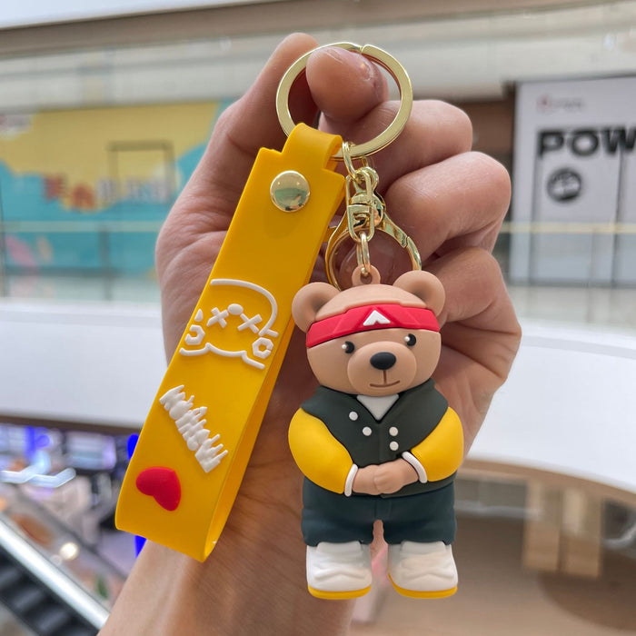 Wholesale Cute dressing keychain, exquisite and creative small gift, backpack pendant, cartoon doll, car keychain