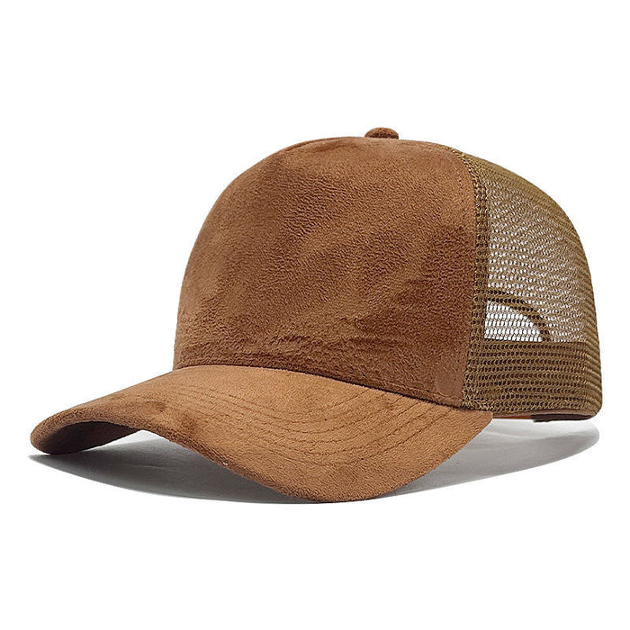 Wholesale High-Quality Chic Style Suede Mesh Trucker Hat Fashion Accessory Gift