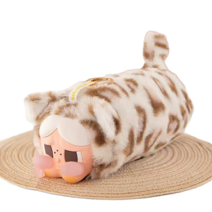 Wholesale Short Plush Cat Head Pencil Case Cartoon Design MOQ≥2