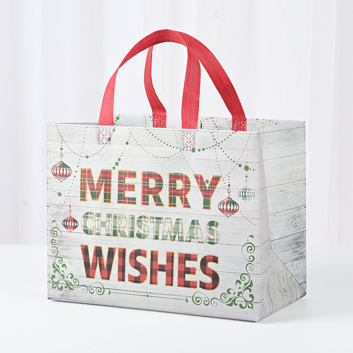 Wholesale Christmas Series Gift Bags Christmas Tree Elk Handbags Large Shoe Box Packaging Shopping Bags JDC-GB-XJ008