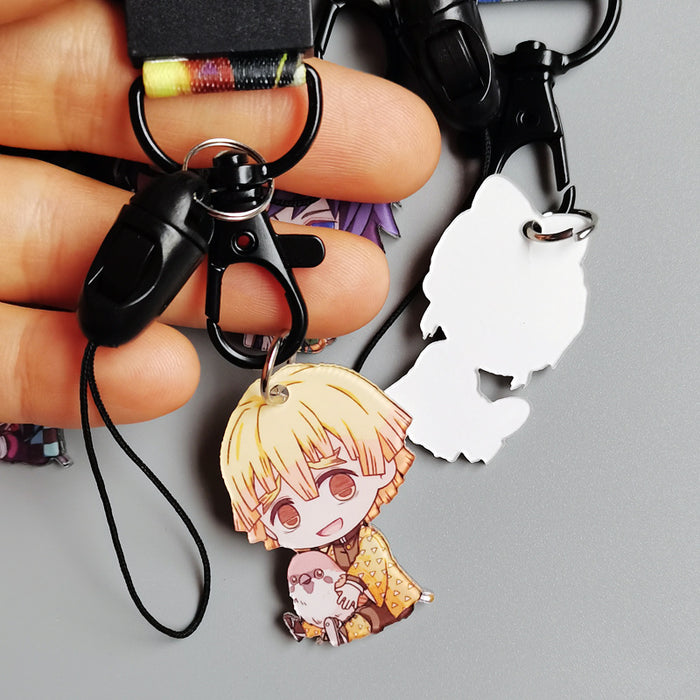 Wholesale Cartoon Lanyard Keychains Removable Wrist Strap