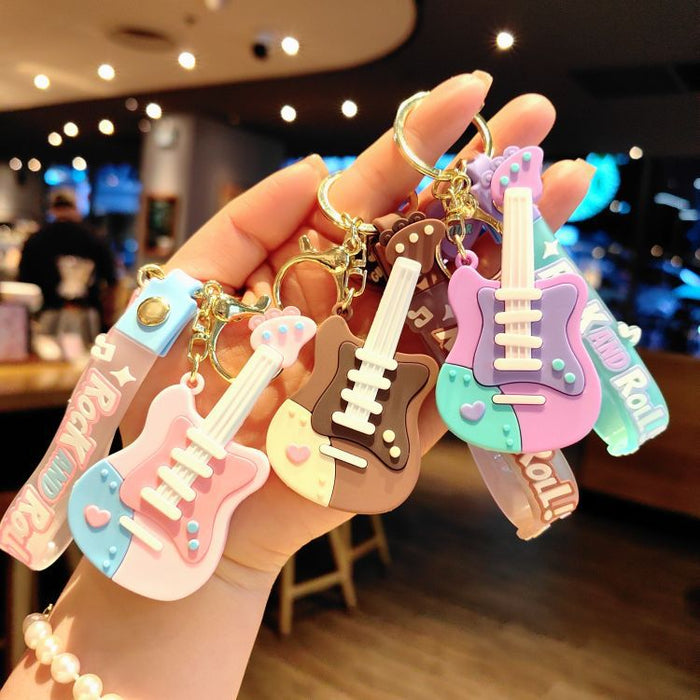 Wholesale Guitar PVC Keychain JDC-KC-ShuoT024