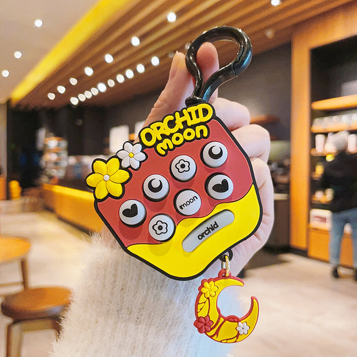 Descompresión portuaria Handheld Cherry Blossom Gopher Machine Keychain JDC-KC-SHUOT012