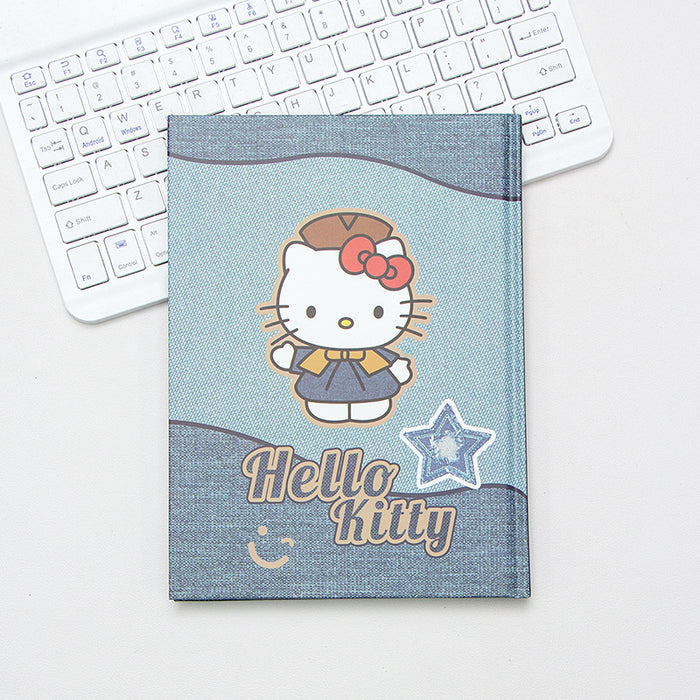 Wholesale Hard cover color page notebook hand-painted printed diary cute heart handbook