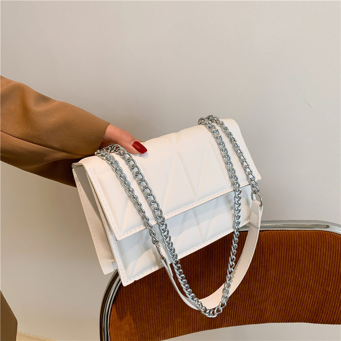 Wholesale PU Diamond Chain Embroidery Crossbody Shoulder Bag JDC-SD-MingShuo004