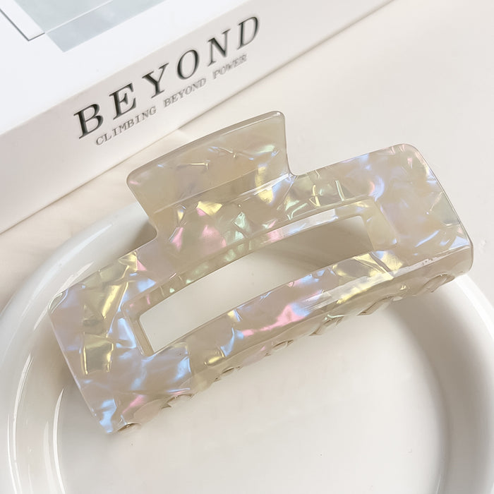 Wholesale Holographic Mermaid Hair Claw Clip Large PVC Women' s Hair Styling Accessory