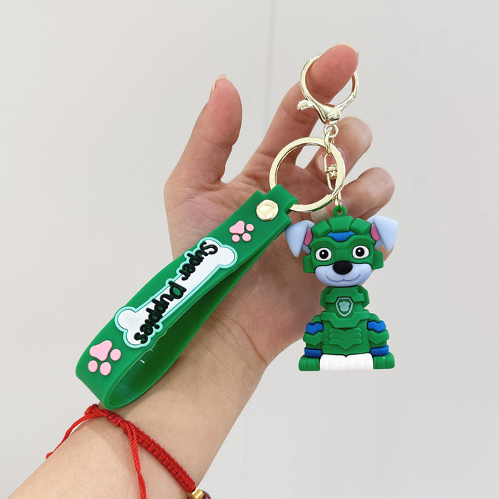 Wholesale Silicone Cartoon Dog Keychain JDC-KC-YuKun004