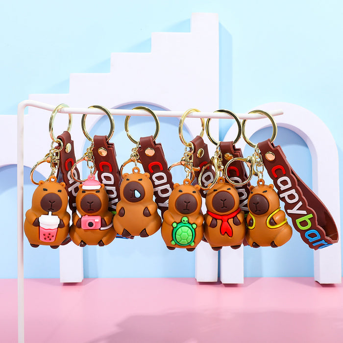 Wholesale  Capybara Small Pendant Doll Keychain